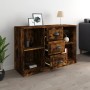 Smoked oak plywood sideboard 104.5x35.5x67.5 cm by vidaXL, Sideboards - Ref: Foro24-816237, Price: 82,67 €, Discount: %