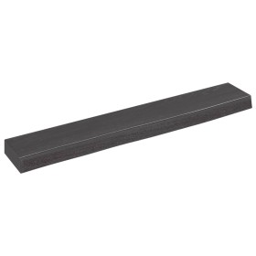 Dark brown treated oak wood wall shelf 60x10x4 cm by vidaXL, Shelves and shelves - Ref: Foro24-363759, Price: 19,99 €, Discou...