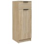 Armario de baño madera contrachapada roble Sonoma 32x34x90 cm de vidaXL, Taquillas y armarios de almacenamiento - Ref: Foro24...