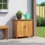 Solid acacia wood garden cabinet 75x35x70 cm by vidaXL, Lockers and storage cabinets - Ref: Foro24-363452, Price: 157,24 €, D...