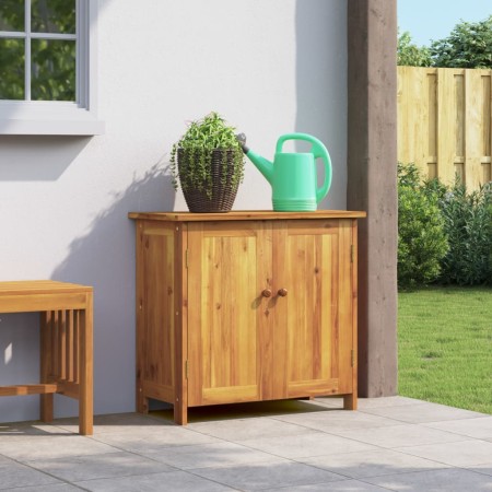 Solid acacia wood garden cabinet 75x35x70 cm by vidaXL, Lockers and storage cabinets - Ref: Foro24-363452, Price: 157,99 €, D...