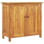 Gartenschrank aus massivem Akazienholz, 75 x 35 x 70 cm von vidaXL, Schließfächer und Lagerschränke - Ref: Foro24-363452, Pre...