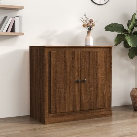 Brown oak plywood sideboard 70x35.5x67.5 cm by vidaXL, Sideboards - Ref: Foro24-816191, Price: 78,99 €, Discount: %