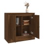 Aparador de madera contrachapada roble marrón 70x35,5x67,5 cm de vidaXL, Aparadores - Ref: Foro24-816191, Precio: 78,36 €, De...