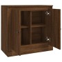 Aparador de madera contrachapada roble marrón 70x35,5x67,5 cm de vidaXL, Aparadores - Ref: Foro24-816191, Precio: 78,36 €, De...