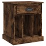 Smoked oak nightstand 43x36x50 cm by vidaXL, Nightstands - Ref: Foro24-816354, Price: 44,83 €, Discount: %