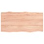 Tablero mesa madera tratada roble borde natural 80x40x2 cm de vidaXL, Tableros para mesas - Ref: Foro24-363938, Precio: 58,77...