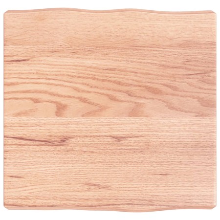 Tablero mesa madera tratada borde natural marrón 40x40x(2-6) cm de vidaXL, Tableros para mesas - Ref: Foro24-363928, Precio: ...