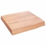 Treated wood table board with natural brown edge, 40x40x(2-6) cm. by vidaXL, Table tops - Ref: Foro24-363928, Price: 43,56 €,...