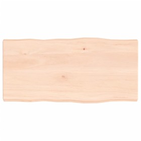 Tablero de mesa madera maciza borde natural 80x40x(2-4) cm de vidaXL, Tableros para mesas - Ref: Foro24-363873, Precio: 57,99...