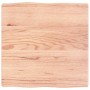 Tablero mesa madera tratada borde natural marrón 60x60x(2-4) cm de vidaXL, Tableros para mesas - Ref: Foro24-363936, Precio: ...