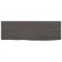 Dark brown treated oak wood wall shelf 60x20x2 cm by vidaXL, Shelves and shelves - Ref: Foro24-363761, Price: 24,30 €, Discou...