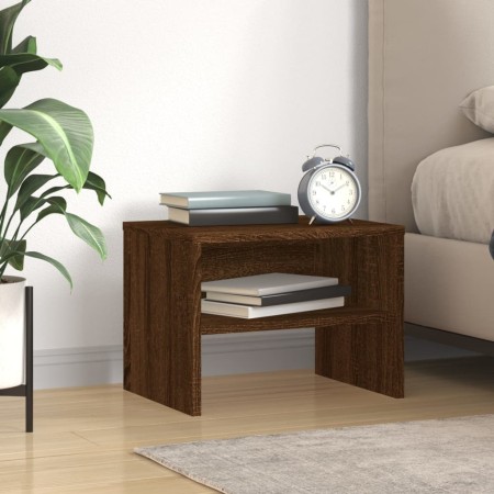 Bedside table made of brown oak plywood, measuring 40x30x30 cm. by vidaXL, Nightstands - Ref: Foro24-815241, Price: 24,73 €, ...