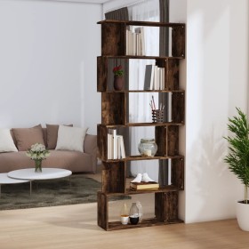 Smoked oak chipboard shelving/screen 80x24x192 cm by vidaXL, Bookcases and shelves - Ref: Foro24-816059, Price: 84,43 €, Disc...