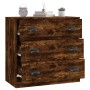 Aparador de madera contrachapada roble ahumado 70x35,5x67,5 cm de vidaXL, Aparadores - Ref: Foro24-816229, Precio: 91,67 €, D...