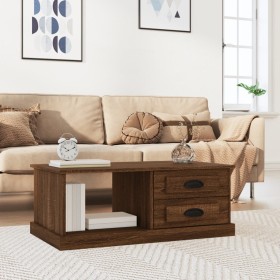 Brown oak plywood coffee table 90x50x35 cm by vidaXL, Coffee table - Ref: Foro24-816247, Price: 75,32 €, Discount: %