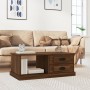 Brown oak plywood coffee table 90x50x35 cm by vidaXL, Coffee table - Ref: Foro24-816247, Price: 75,99 €, Discount: %