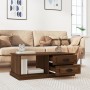 Brown oak plywood coffee table 90x50x35 cm by vidaXL, Coffee table - Ref: Foro24-816247, Price: 75,99 €, Discount: %