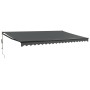 Anthracite gray automatic retractable awning 5x3 m by vidaXL, Awnings - Ref: Foro24-3154515, Price: 423,32 €, Discount: %