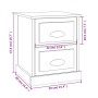 Mesita de noche madera contrachapada blanco 39x39x47,5 cm de vidaXL, Mesitas de noche - Ref: Foro24-816144, Precio: 43,62 €, ...