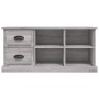 Sonoma gray plywood TV cabinet 102x35.5x47.5 cm by vidaXL, TV Furniture - Ref: Foro24-816182, Price: 69,87 €, Discount: %