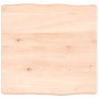 Tablero de mesa madera maciza borde natural 40x40x(2-6) cm de vidaXL, Tableros para mesas - Ref: Foro24-363862, Precio: 40,50...