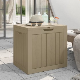 Gray polypropylene garden storage box 55.5x43x53 cm by vidaXL, Outdoor storage boxes - Ref: Foro24-364163, Price: 66,03 €, Di...