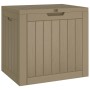 Gray polypropylene garden storage box 55.5x43x53 cm by vidaXL, Outdoor storage boxes - Ref: Foro24-364163, Price: 65,93 €, Di...