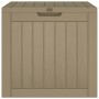 Gray polypropylene garden storage box 55.5x43x53 cm by vidaXL, Outdoor storage boxes - Ref: Foro24-364163, Price: 65,93 €, Di...