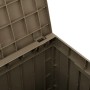 Caja de almacenaje de jardín polipropileno gris 55,5x43x53 cm de vidaXL, Cajas de almacenaje para exteriores - Ref: Foro24-36...