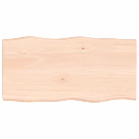 Solid oak wood table top with natural edge 100x50x2 cm by vidaXL, Table tops - Ref: Foro24-363884, Price: 60,78 €, Discount: %