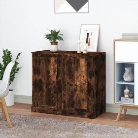 Sideboard 2 Stück Raucheichensperrholz 37,5x35,5x67,5cm von vidaXL, Sideboards - Ref: Foro24-816211, Preis: 78,99 €, Rabatt: %