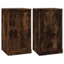 Aparador 2 uds madera contrachapada roble humo 37,5x35,5x67,5cm de vidaXL, Aparadores - Ref: Foro24-816211, Precio: 78,44 €, ...