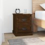 Mesitas de noche 2 uds madera roble marrón 39x39x47,5 cm de vidaXL, Mesitas de noche - Ref: Foro24-816159, Precio: 78,96 €, D...