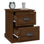 Bedside tables 2 units oak wood brown 39x39x47.5 cm by vidaXL, Nightstands - Ref: Foro24-816159, Price: 78,96 €, Discount: %