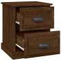 Bedside tables 2 units oak wood brown 39x39x47.5 cm by vidaXL, Nightstands - Ref: Foro24-816159, Price: 78,96 €, Discount: %