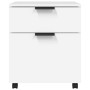 White plywood filing cabinet with wheels 45x38x54 cm by vidaXL, Filing cabinets - Ref: Foro24-811520, Price: 53,85 €, Discoun...