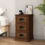 Bedside table made of brown oak plywood, measuring 39x39x67 cm. by vidaXL, Nightstands - Ref: Foro24-816167, Price: 60,81 €, ...