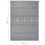 Outdoor flat weave rug with blue stripes 140x200 cm by vidaXL, Rugs - Ref: Foro24-340838, Price: 42,28 €, Discount: %