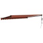 Orange and brown automatic retractable awning 4x3 m by vidaXL, Awnings - Ref: Foro24-3154518, Price: 389,00 €, Discount: %