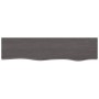 Dark brown treated oak wood wall shelf 80x20x2 cm by vidaXL, Shelves and shelves - Ref: Foro24-363779, Price: 31,35 €, Discou...