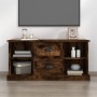 TV stand made of smoked oak plywood 99.5x35.5x48 cm by vidaXL, TV Furniture - Ref: Foro24-816277, Price: 66,66 €, Discount: %