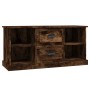 TV stand made of smoked oak plywood 99.5x35.5x48 cm by vidaXL, TV Furniture - Ref: Foro24-816277, Price: 66,99 €, Discount: %