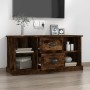 TV stand made of smoked oak plywood 99.5x35.5x48 cm by vidaXL, TV Furniture - Ref: Foro24-816277, Price: 66,99 €, Discount: %