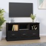 TV stand made of black plywood, 100x35x50 cm by vidaXL, TV Furniture - Ref: Foro24-816289, Price: 84,20 €, Discount: %