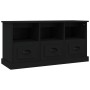 TV stand made of black plywood, 100x35x50 cm by vidaXL, TV Furniture - Ref: Foro24-816289, Price: 84,20 €, Discount: %