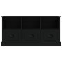 TV stand made of black plywood, 100x35x50 cm by vidaXL, TV Furniture - Ref: Foro24-816289, Price: 84,20 €, Discount: %