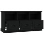 TV stand made of black plywood, 100x35x50 cm by vidaXL, TV Furniture - Ref: Foro24-816289, Price: 84,20 €, Discount: %