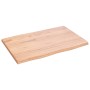 Treated oak wood table top with natural edge 60x40x2 cm by vidaXL, Table tops - Ref: Foro24-363929, Price: 37,63 €, Discount: %