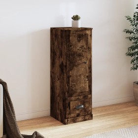 Aparador alto madera contrachapada roble humo 36x35,5x103,5 cm de vidaXL, Aparadores - Ref: Foro24-816309, Precio: 65,99 €, D...